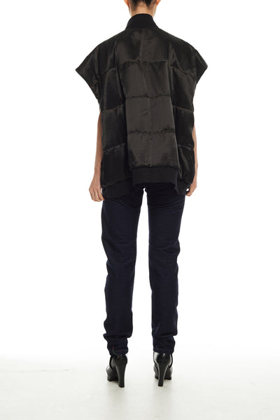 Andy Collection- Double Face Over-sized Graphic Vest - Johan Ku Shop