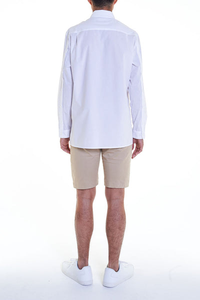 Elioliver Collection- Asymmetry Details Cotton Shirt - White - Johan Ku Shop