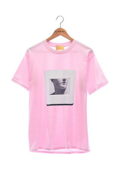 Elioliver Collection- "Sculpture in Slide" Graphic T-Shirt - Pink - Johan Ku Shop