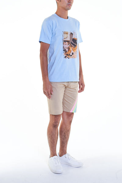Elioliver Collection- Call Me by Your Name Image Graphic T-Shirt - Light Blue - Johan Ku Shop